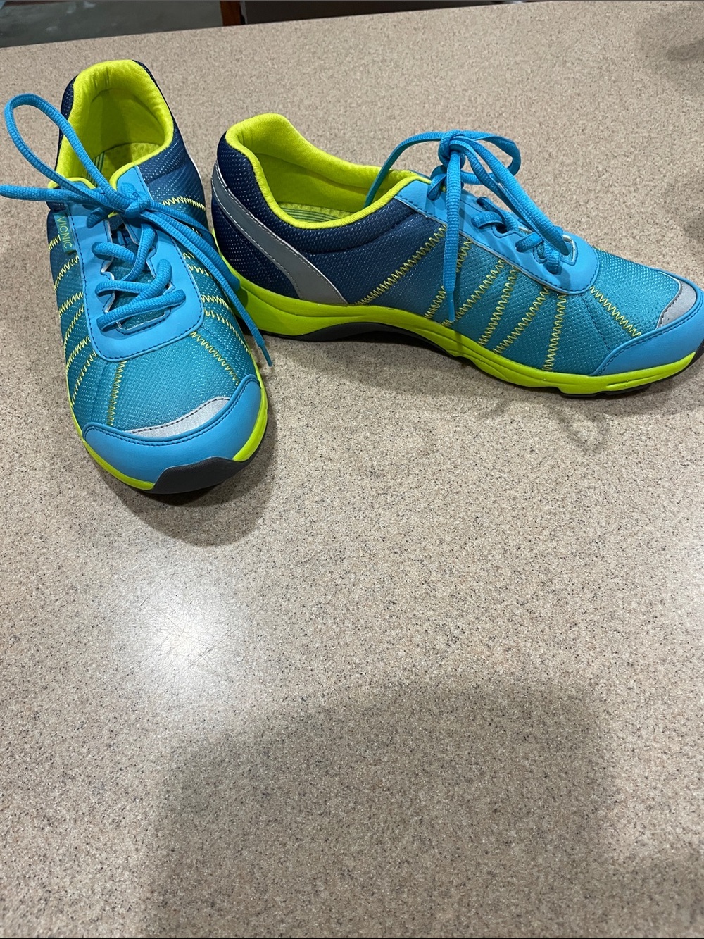 Blue with Lime Green Vionics Size 10 Brand New Tennis Shoes.